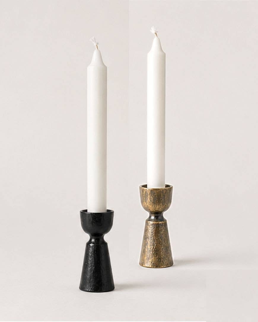 Foundry Hand-Forged Iron Candle Holder- Assorted Colors- Sold Individually
