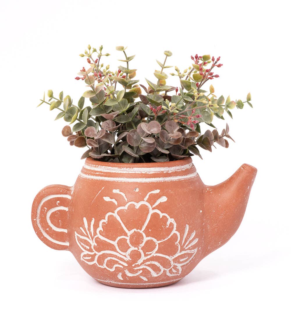 Terracotta Teapot Planter (*Local Delivery/Local Pickup Only)