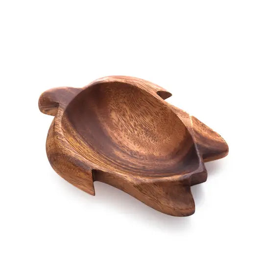 Acacia Wood Turtle Bowl