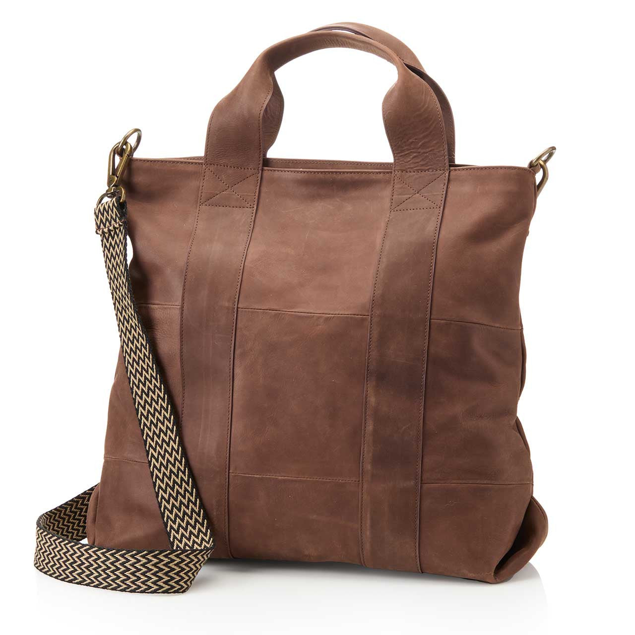 Adhya Leather Tote- Assorted Sizes- Sold Individually