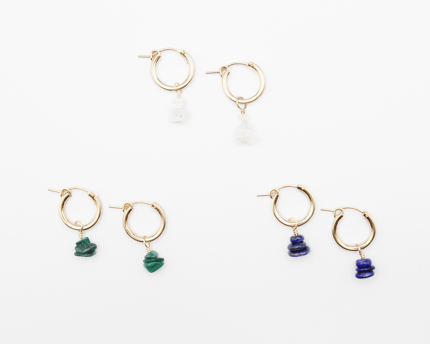 Adriana Earrings- Assorted Stones- Sold Individually