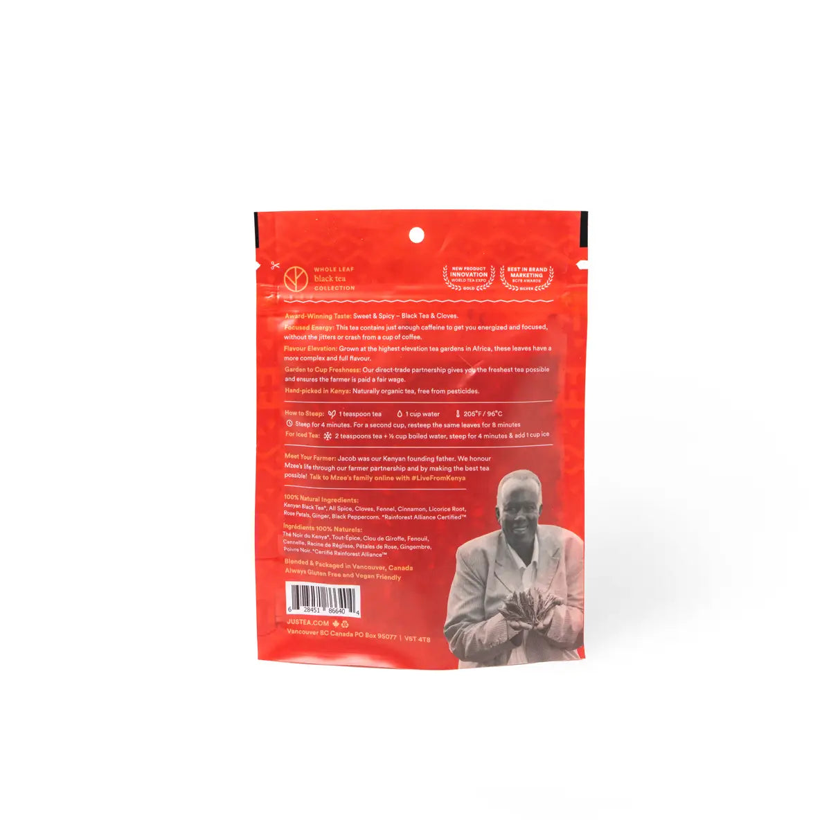 African Chai Loose Leaf Tea: Stand-Up Pouch