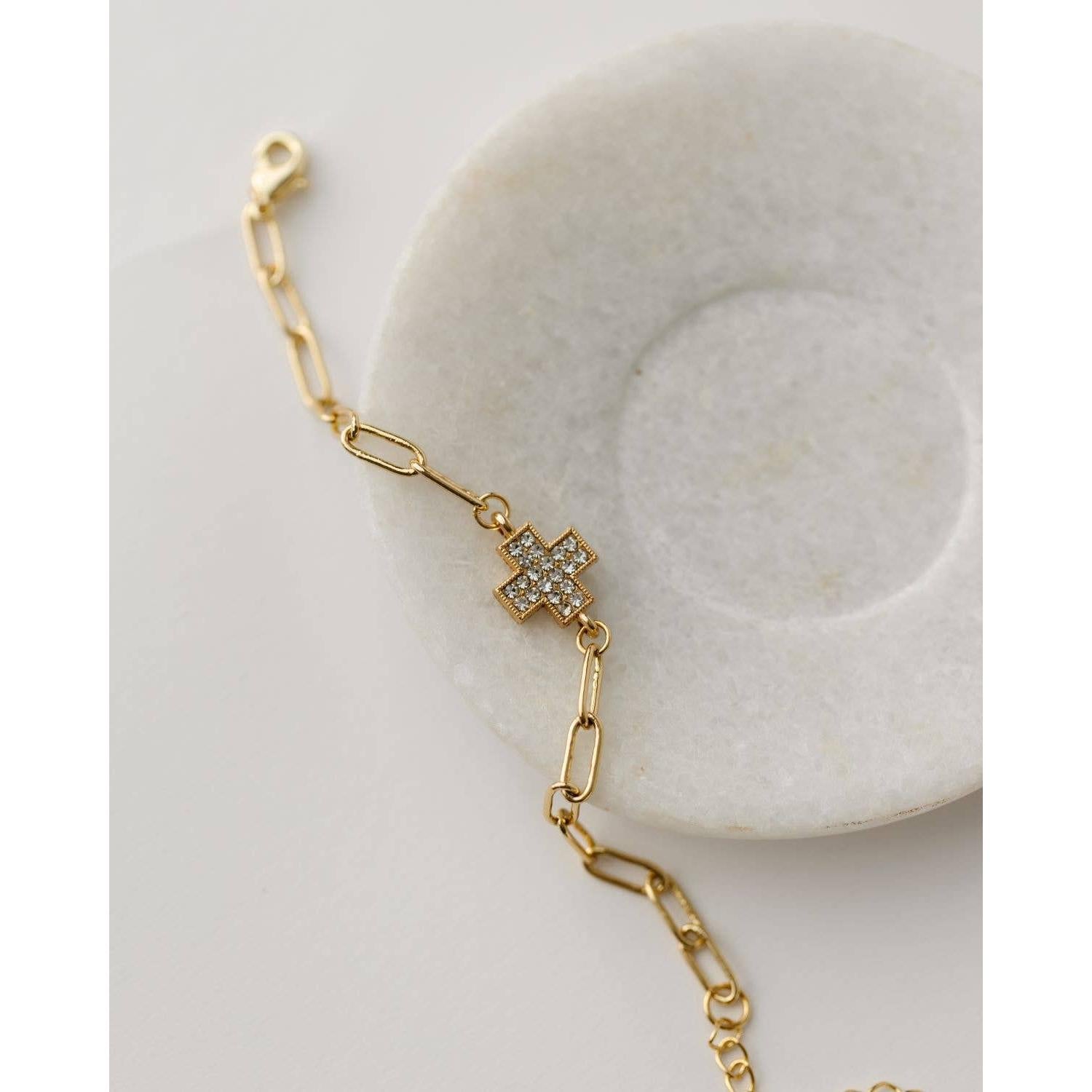 Alexa Cross Bracelet- Assorted Colors- Sold Individually