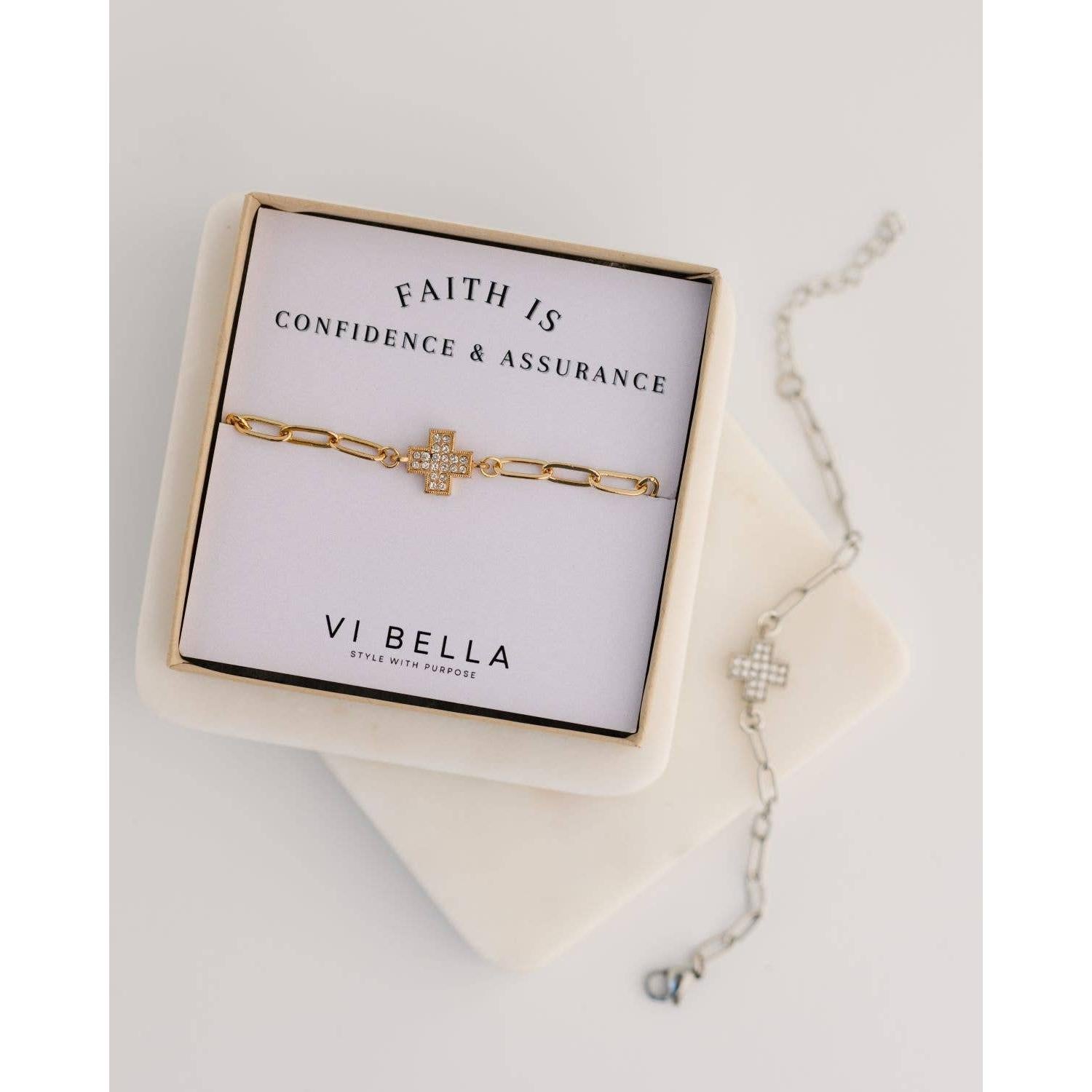 Alexa Cross Bracelet- Assorted Colors- Sold Individually