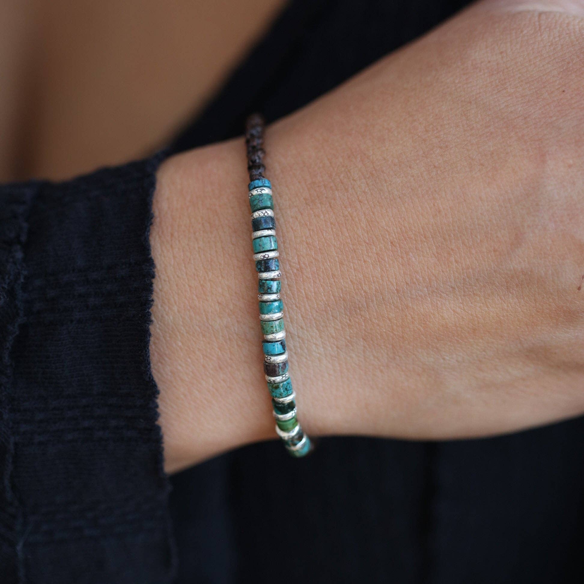 All In A Row Turquoise Bracelet