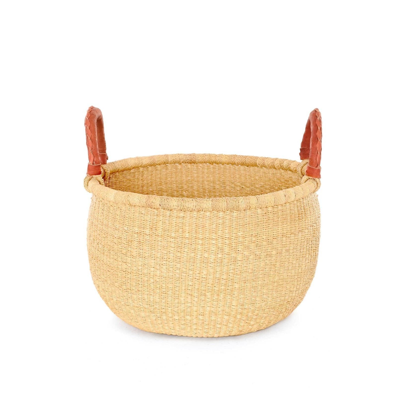All Natural Double Handle Bolga Basket (Local Pickup/Local Delivery Only)
