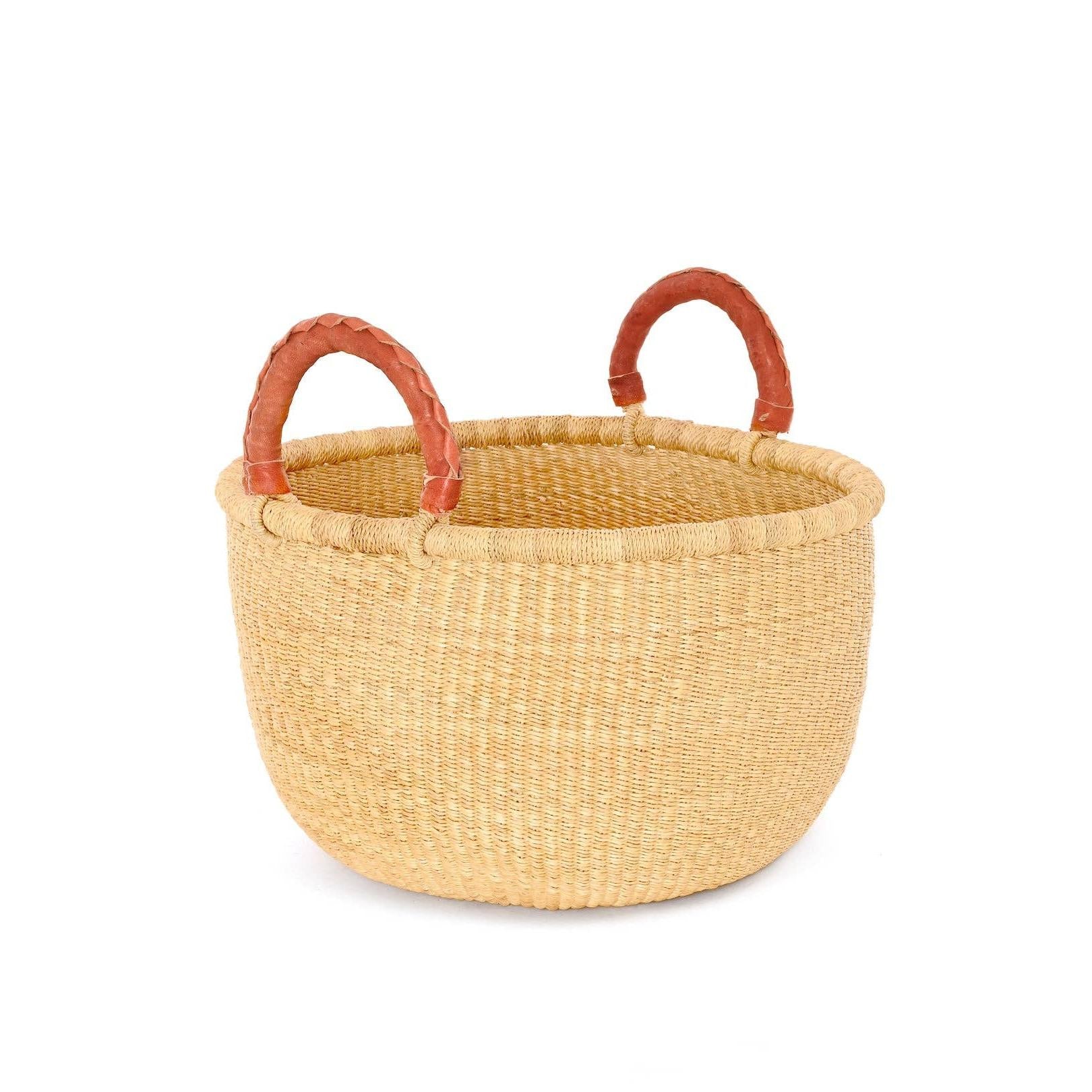 All Natural Double Handle Bolga Basket (Local Pickup/Local Delivery Only)