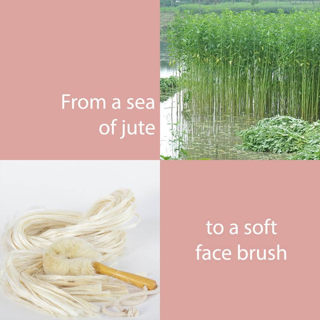 All Natural Soft Jute Dry Face Brush