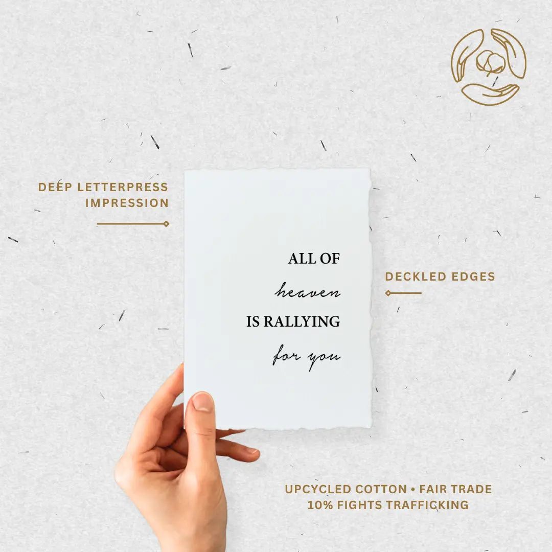 All of Heaven is Rallying for You- Greeting Card