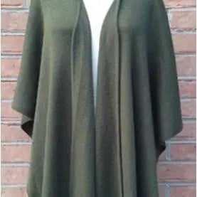 Alpaca Blend Knit Ruana Wrap- Assorted Colors