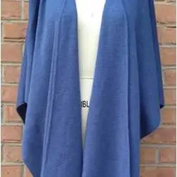 Alpaca Blend Knit Ruana Wrap- Assorted Colors