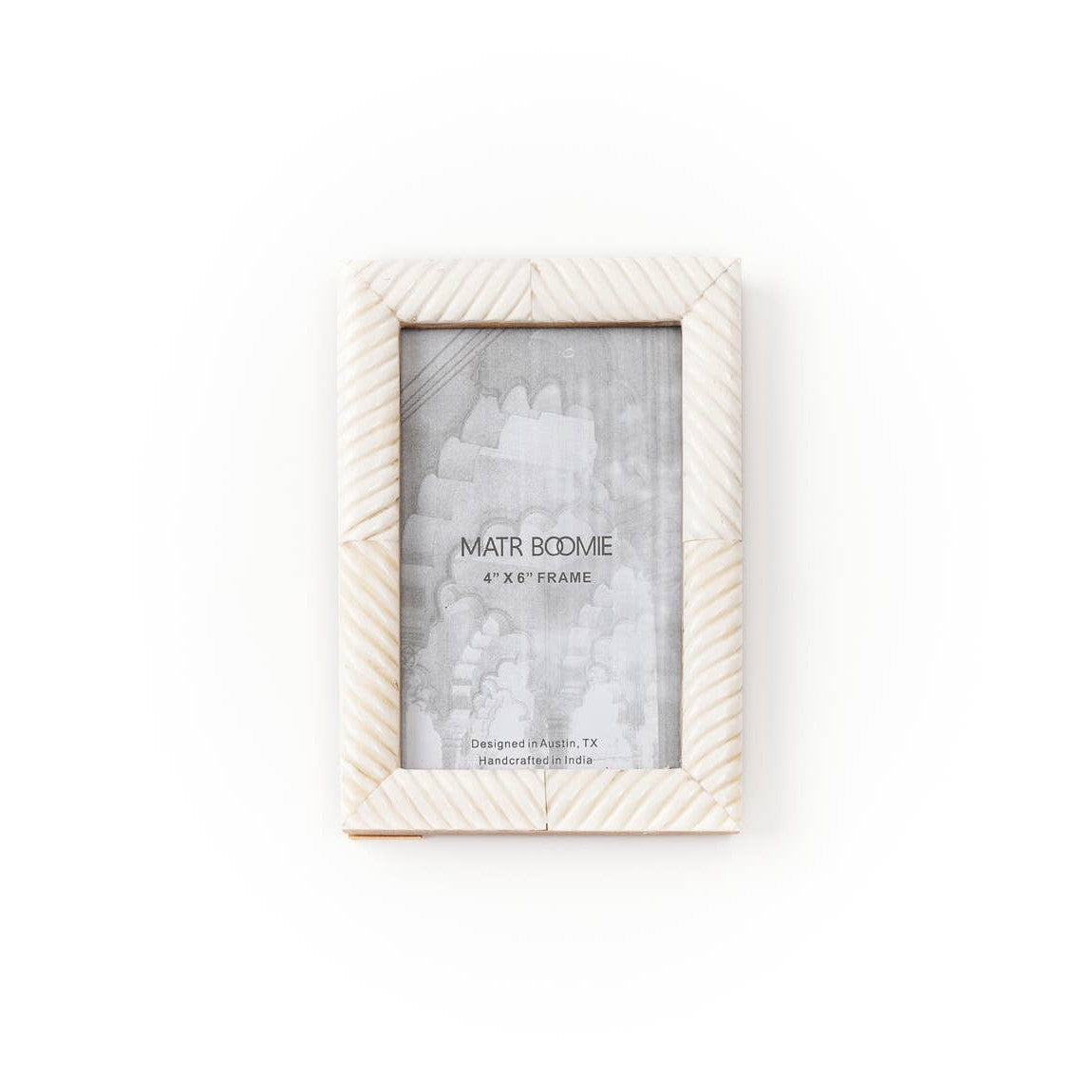 Amalesh 4x6 Picture Frame - Hand Carved Bone