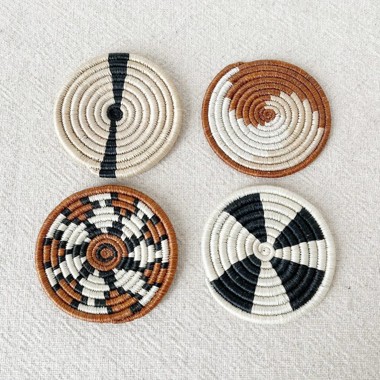 Amsha Woven Coasters Set- Assorted Styles