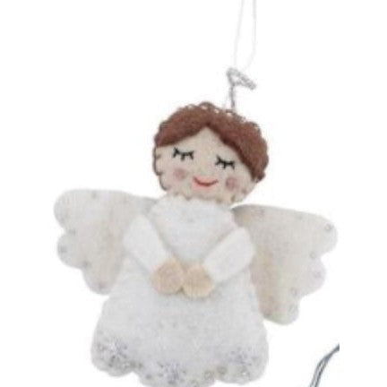 Angel with Halo Ornament- Sold Individually
