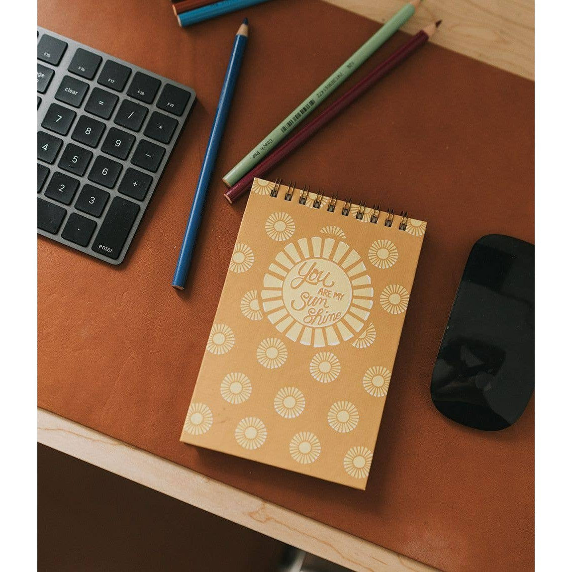 Anju Sunshine 4x6 Spiral Notebook Recycled Paper