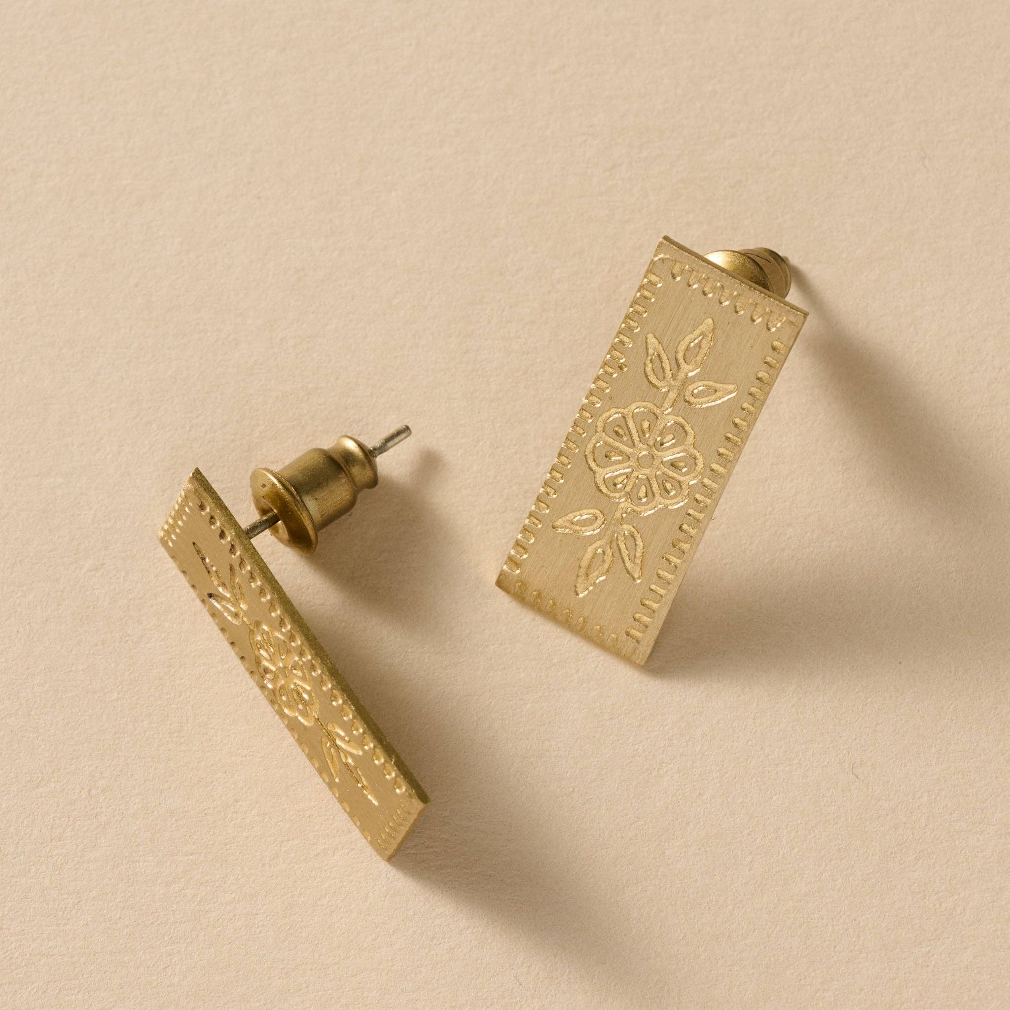 Arati Flower Bar Post Earrings