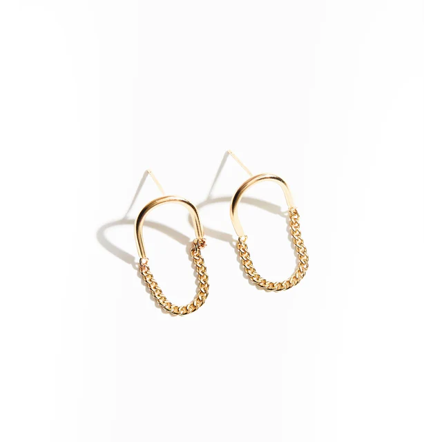 Arc Chain Earrings