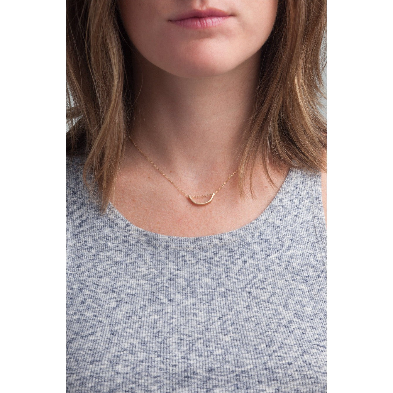 Arch Necklace- Gold