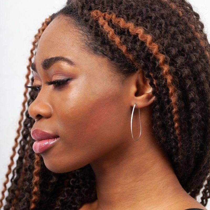 Azmera Hammered Hoop Earrings- Assorted