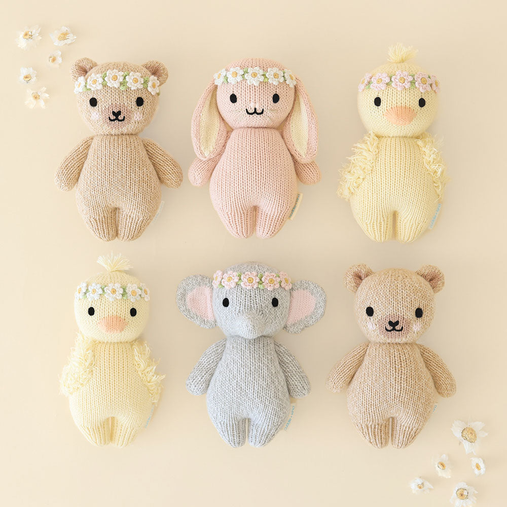 Baby Animal With Flower Crown- Assorted- Sold Individually
