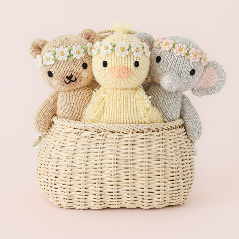 Baby Animal With Flower Crown- Assorted- Sold Individually