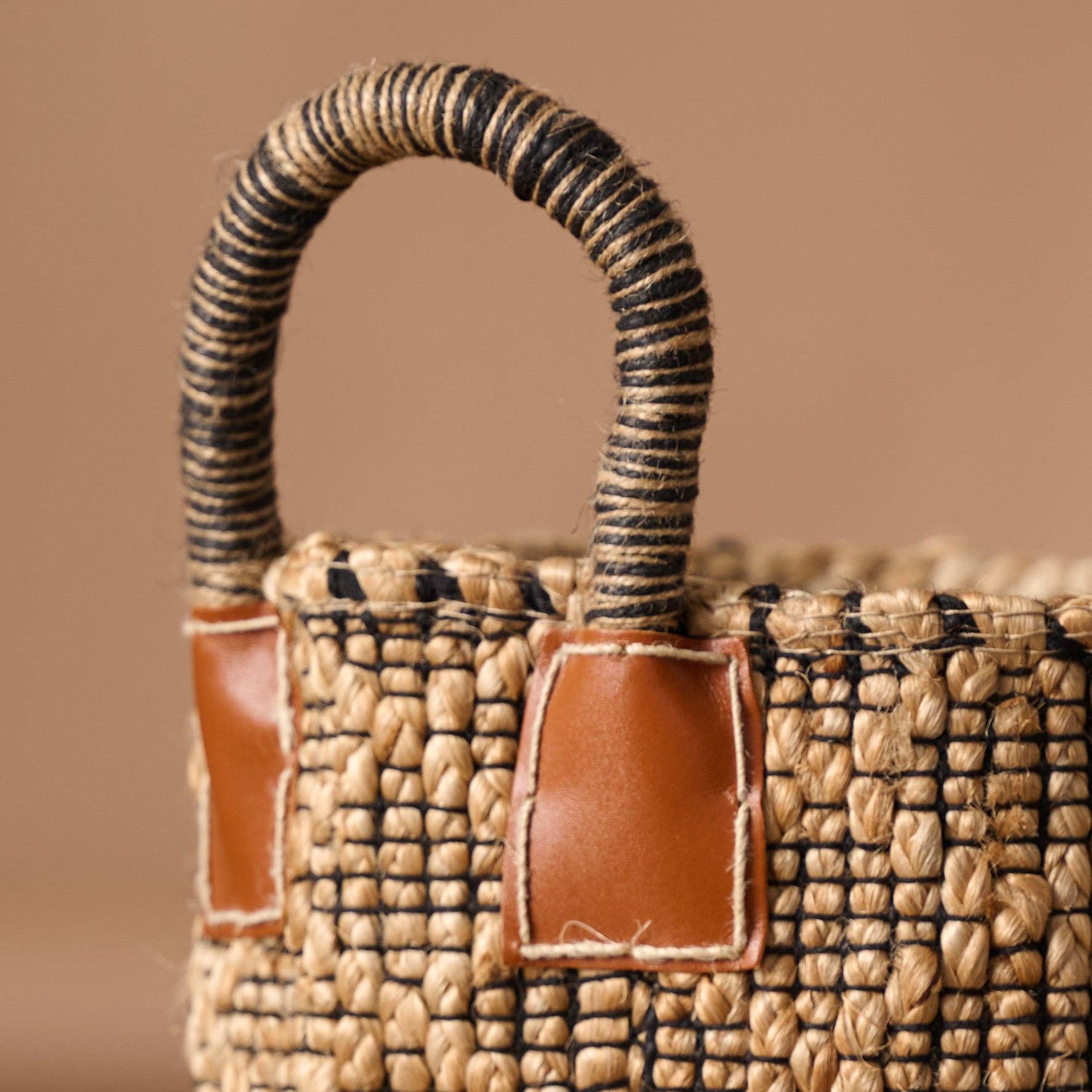 Bahana Handled Jute Basket- Assorted Sizes- Sold Individually