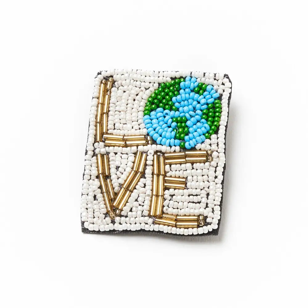 Bala Mani Beaded Handmade Brooch Pin- Assorted Styles