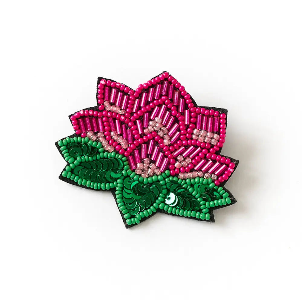 Bala Mani Beaded Handmade Brooch Pin- Assorted Styles