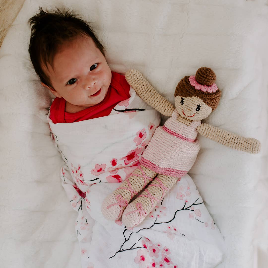 Ballerina Doll in Pink Knit Toy