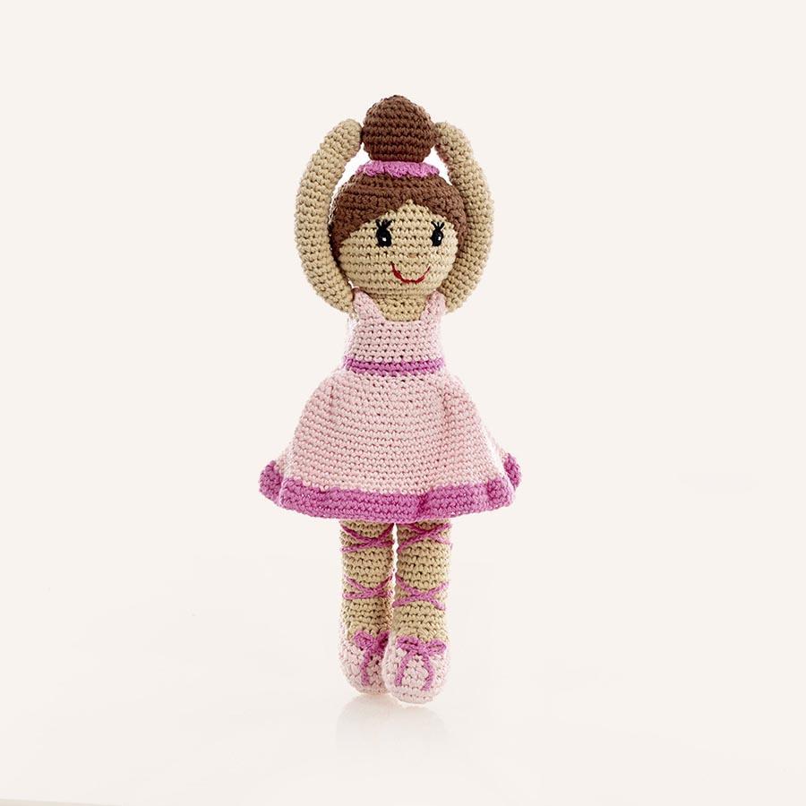 Ballerina Doll in Pink Knit Toy
