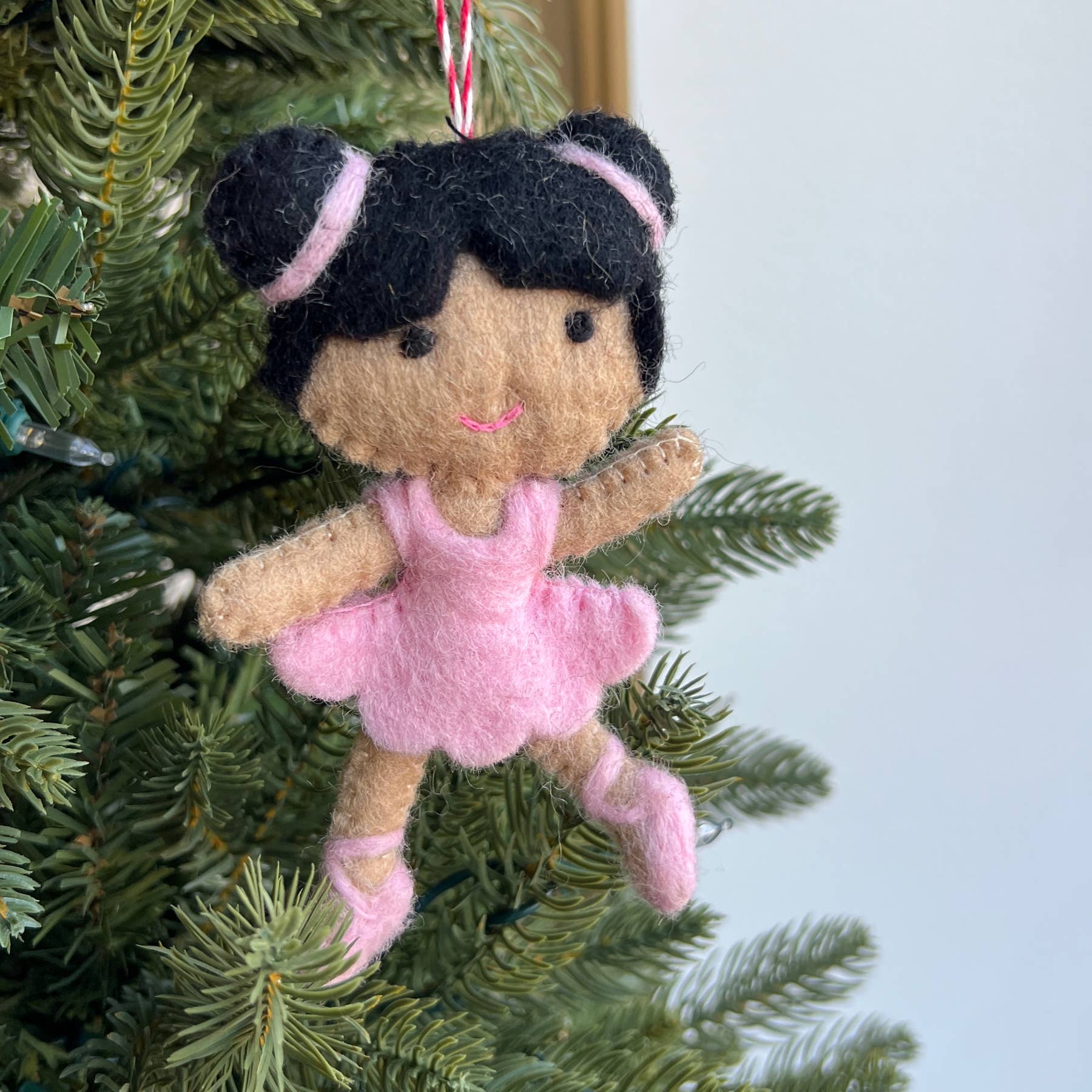 Ballerina Felt Wool Ornament- Sold Individually
