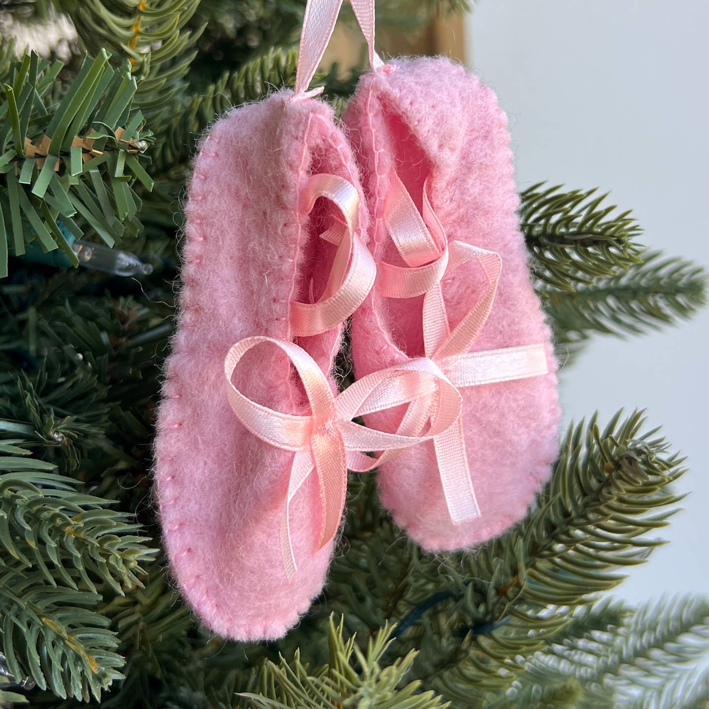Ballet Slippers Felt Wool Ornament