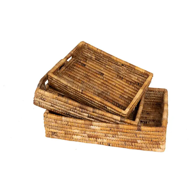 Banana Leaf Nesting Tray - Natural- Assorted Sizes