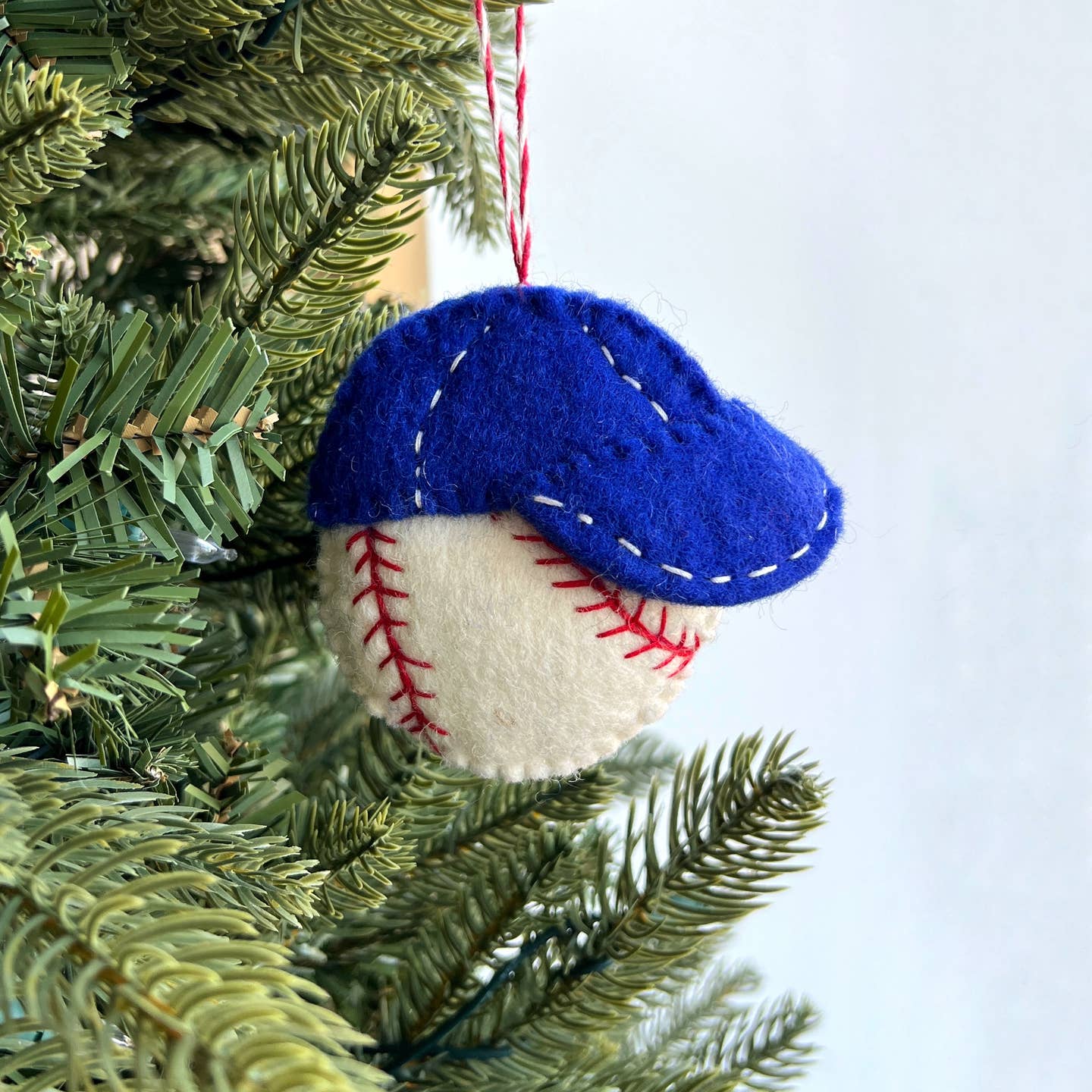 Baseball Cap Felt Wool Ornament