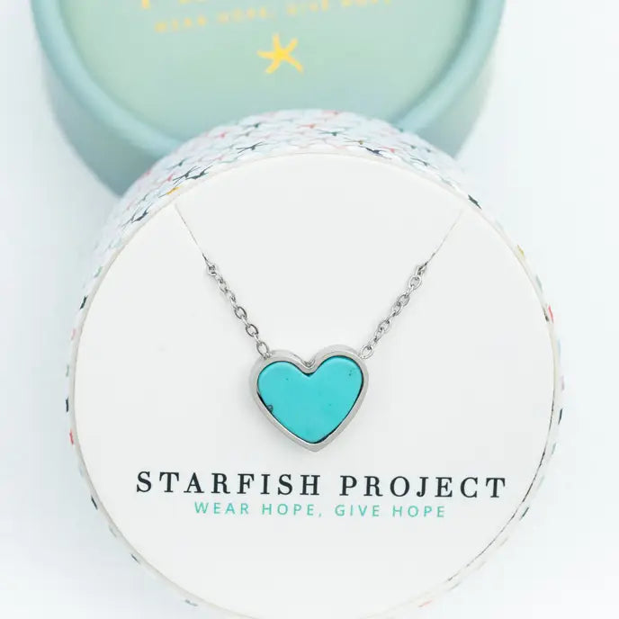 Bay Turquoise Heart Necklace