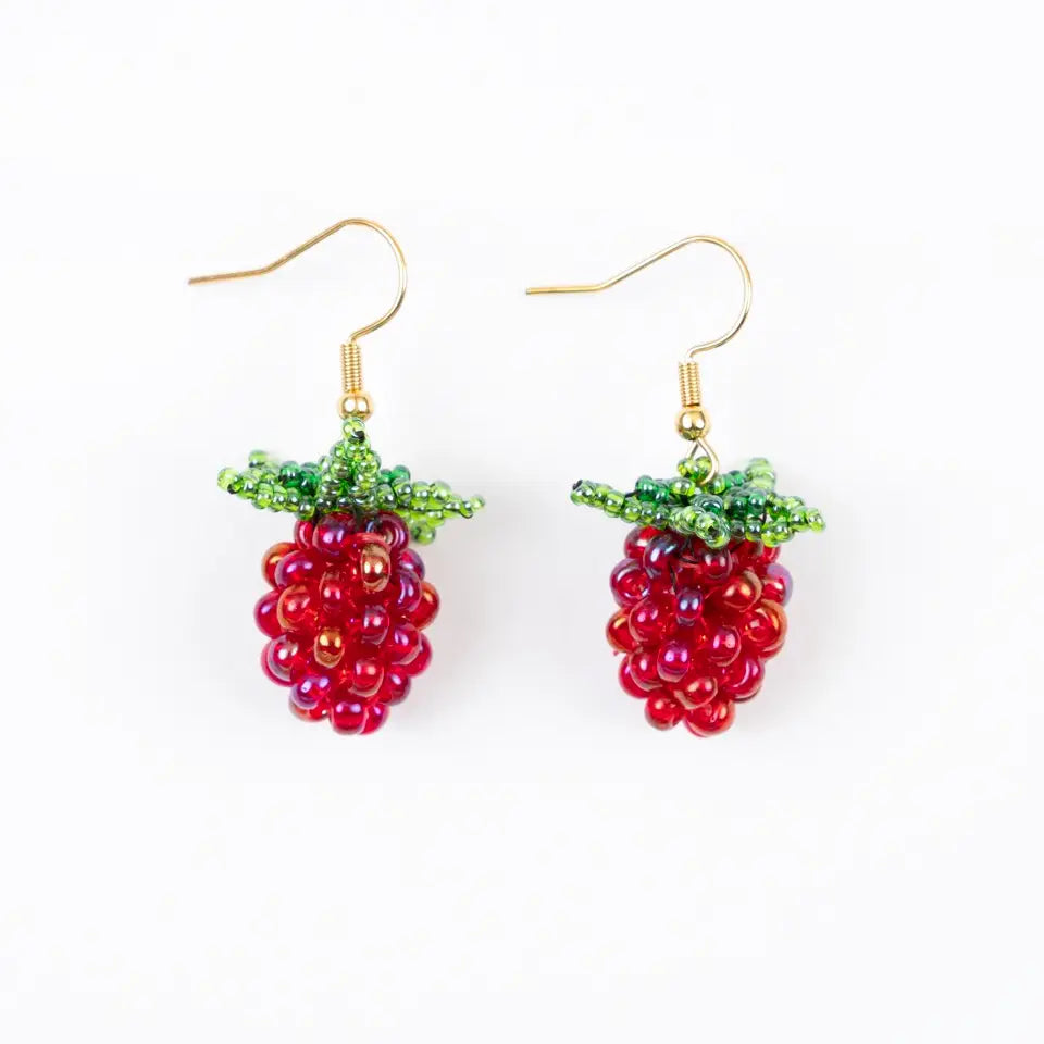 Beaded Fruit Earrings- Assorted