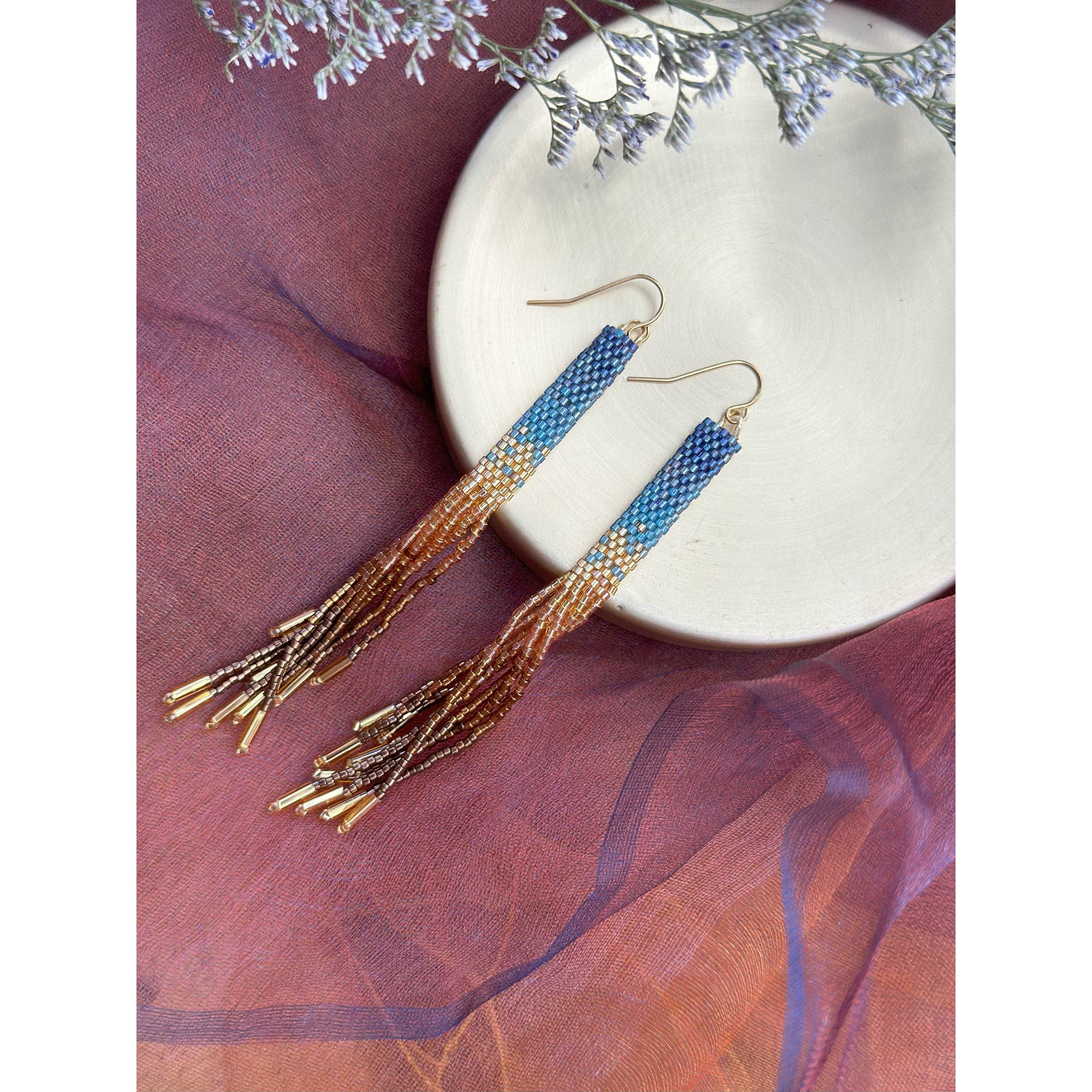 Ombre tassel store earrings