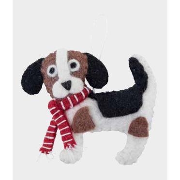 Beagle with Scarf Ornament