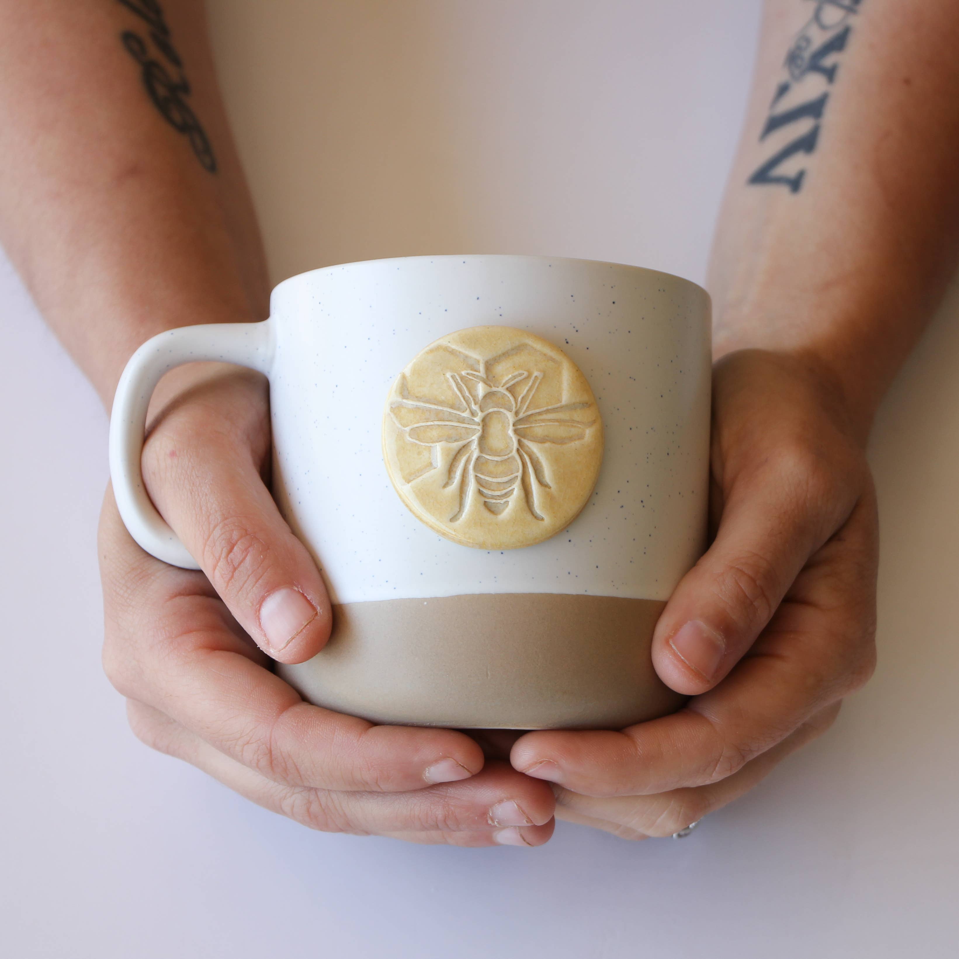 Bee Stamped Mug: Cabin Style (10oz)