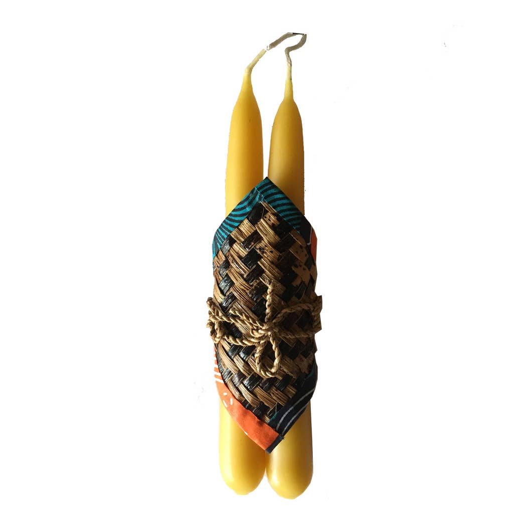 Beeswax Dipped Candles - Set of Two