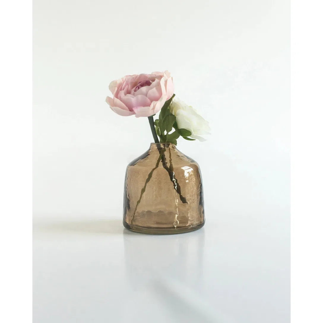 Bella Handblown Hammered Bud Vase- Assorted Colors- Sold Individually