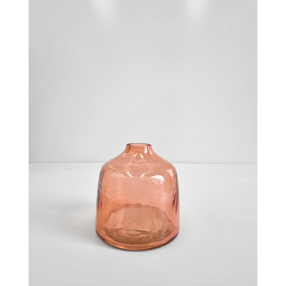 Bella Handblown Hammered Bud Vase