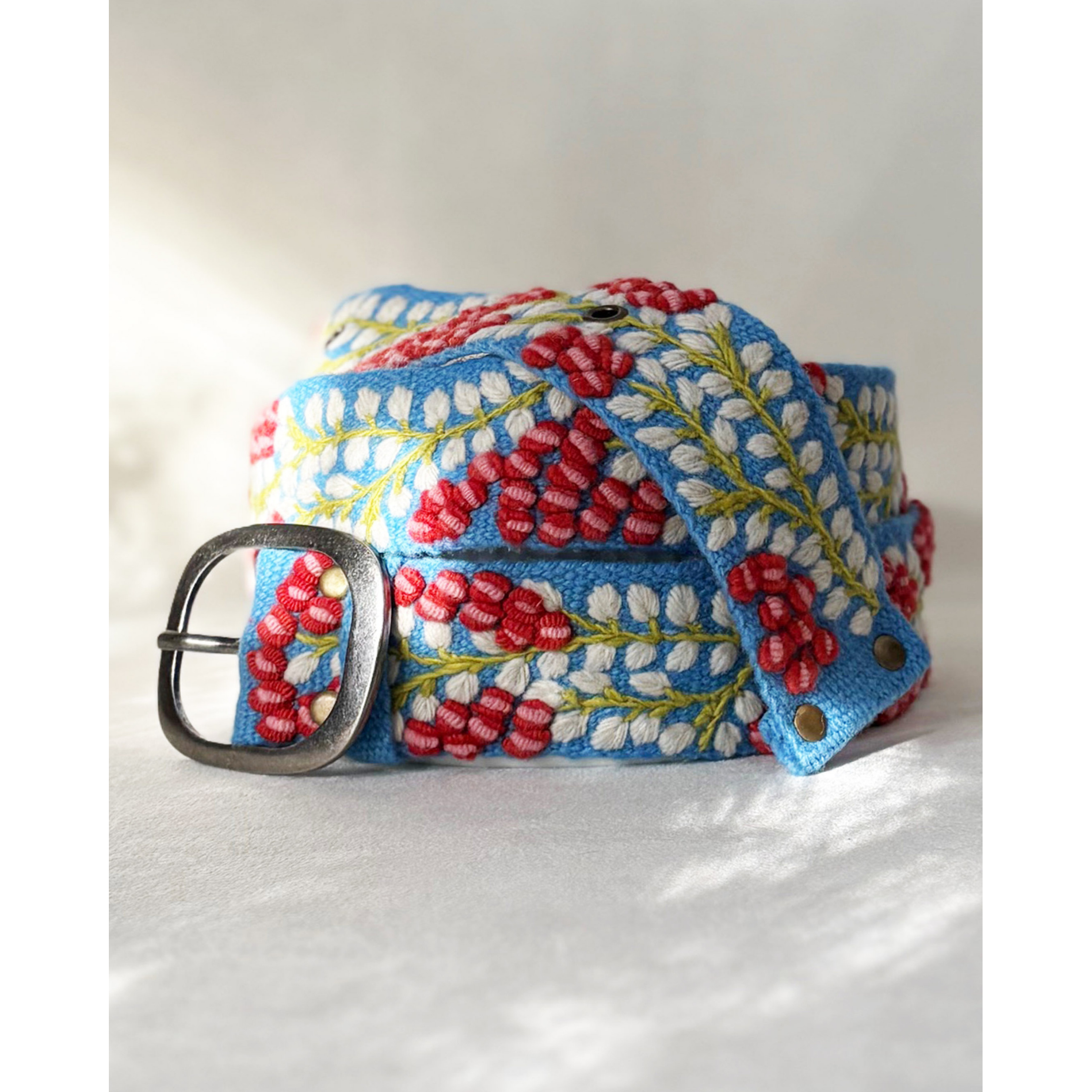 Berries on Vine Wool Belt- Assorted Sizes