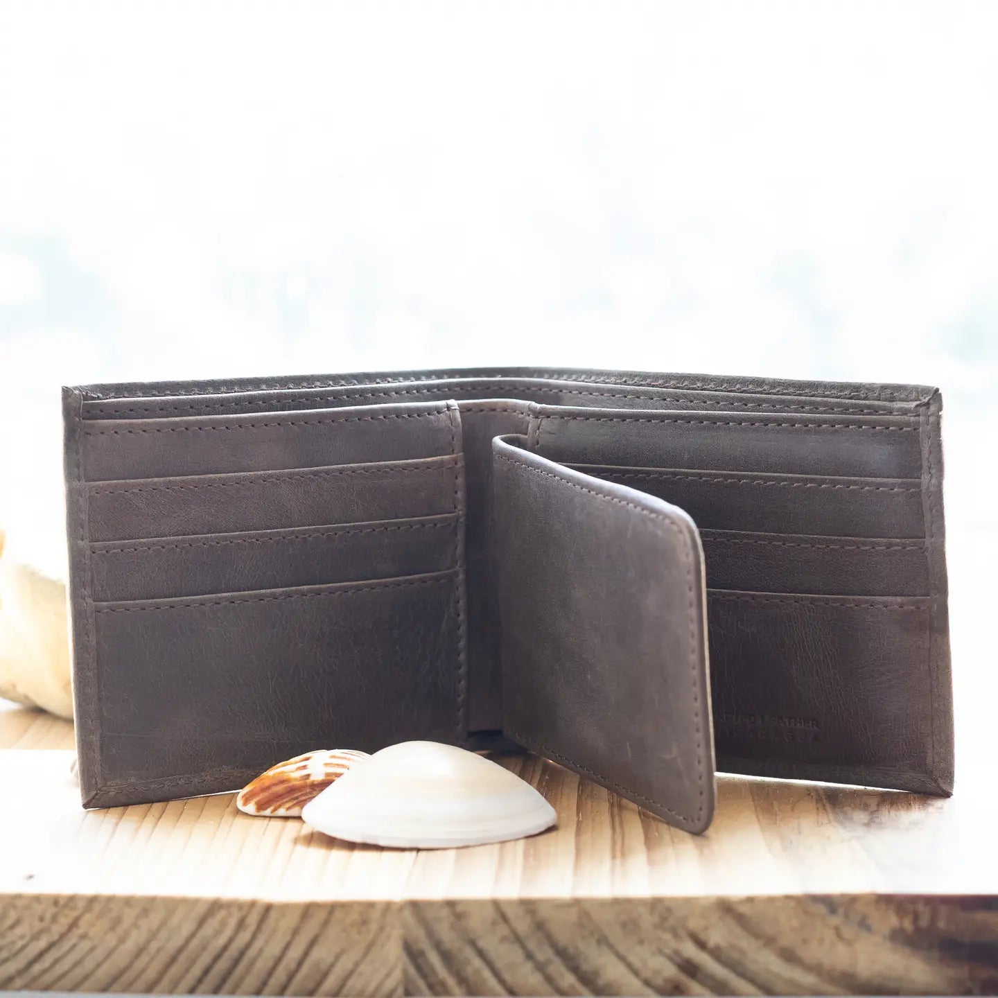 Bi- Fold Leather Wallet- Assorted Colors
