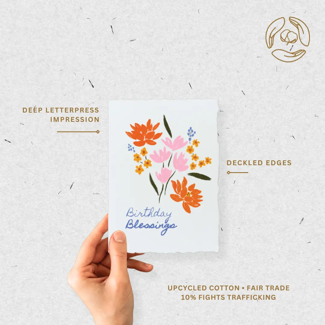 Birthday Blessings- Greeting Card