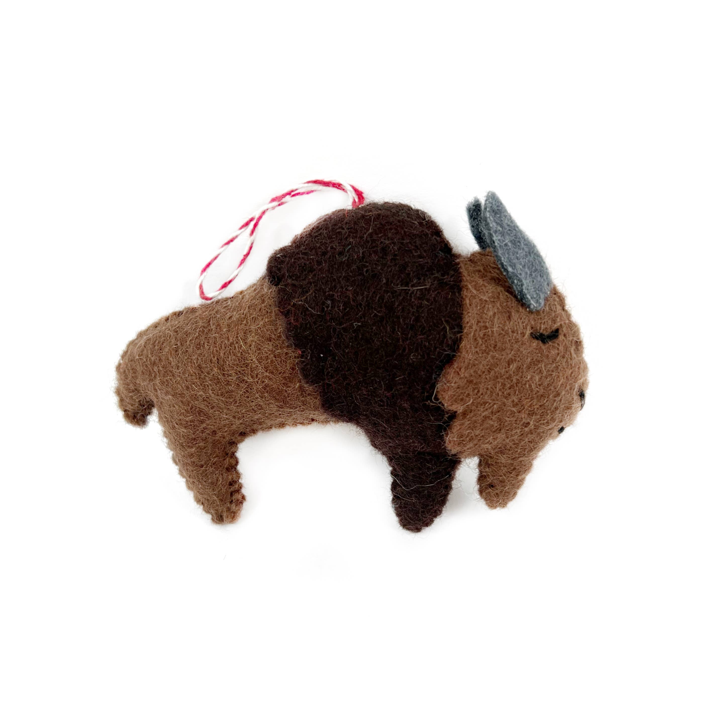 Bison Felt Wool Ornament