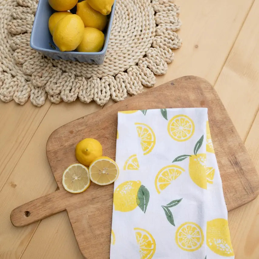 Block Printed Tea Towels- Assorted Styles