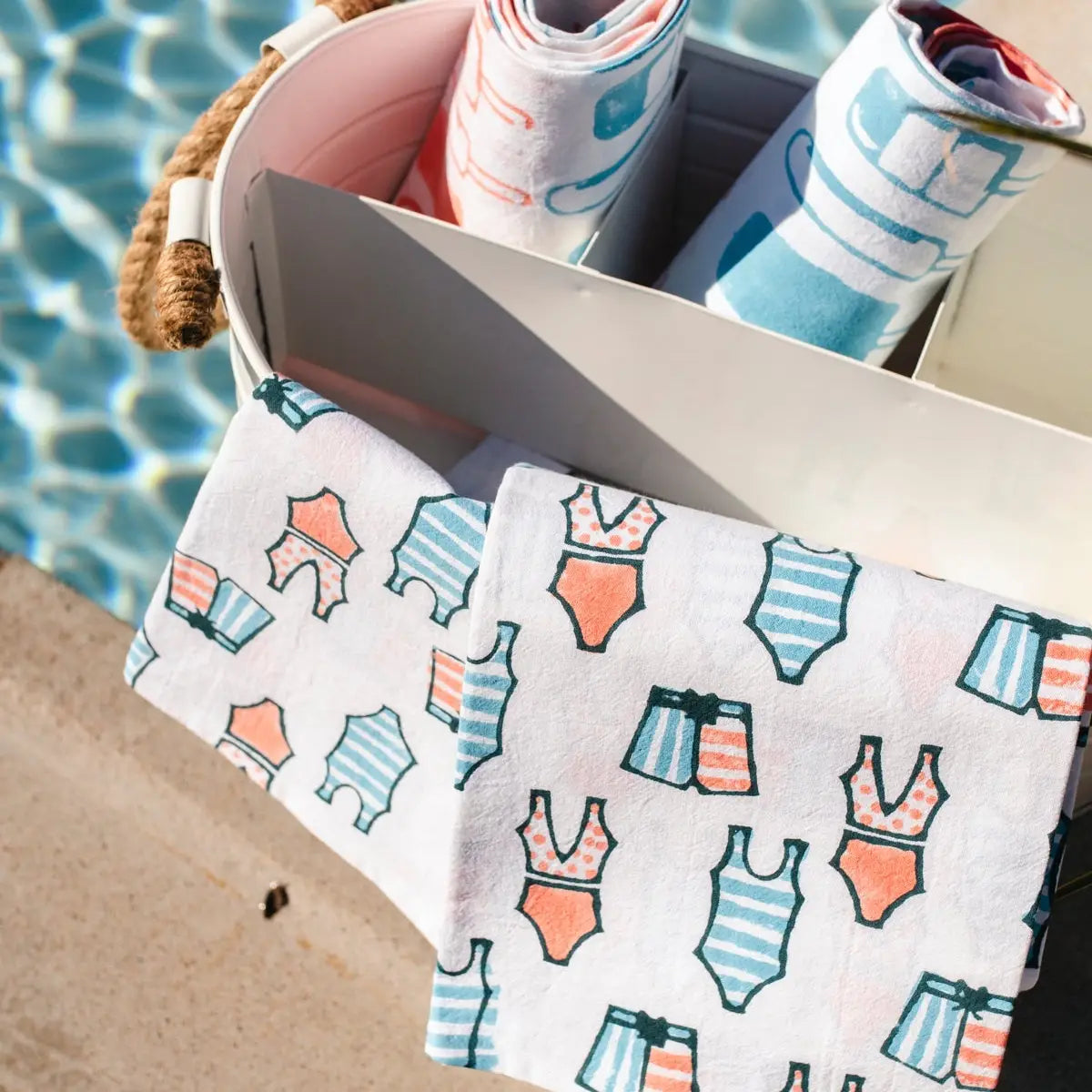 Block Printed Tea Towels- Assorted Styles