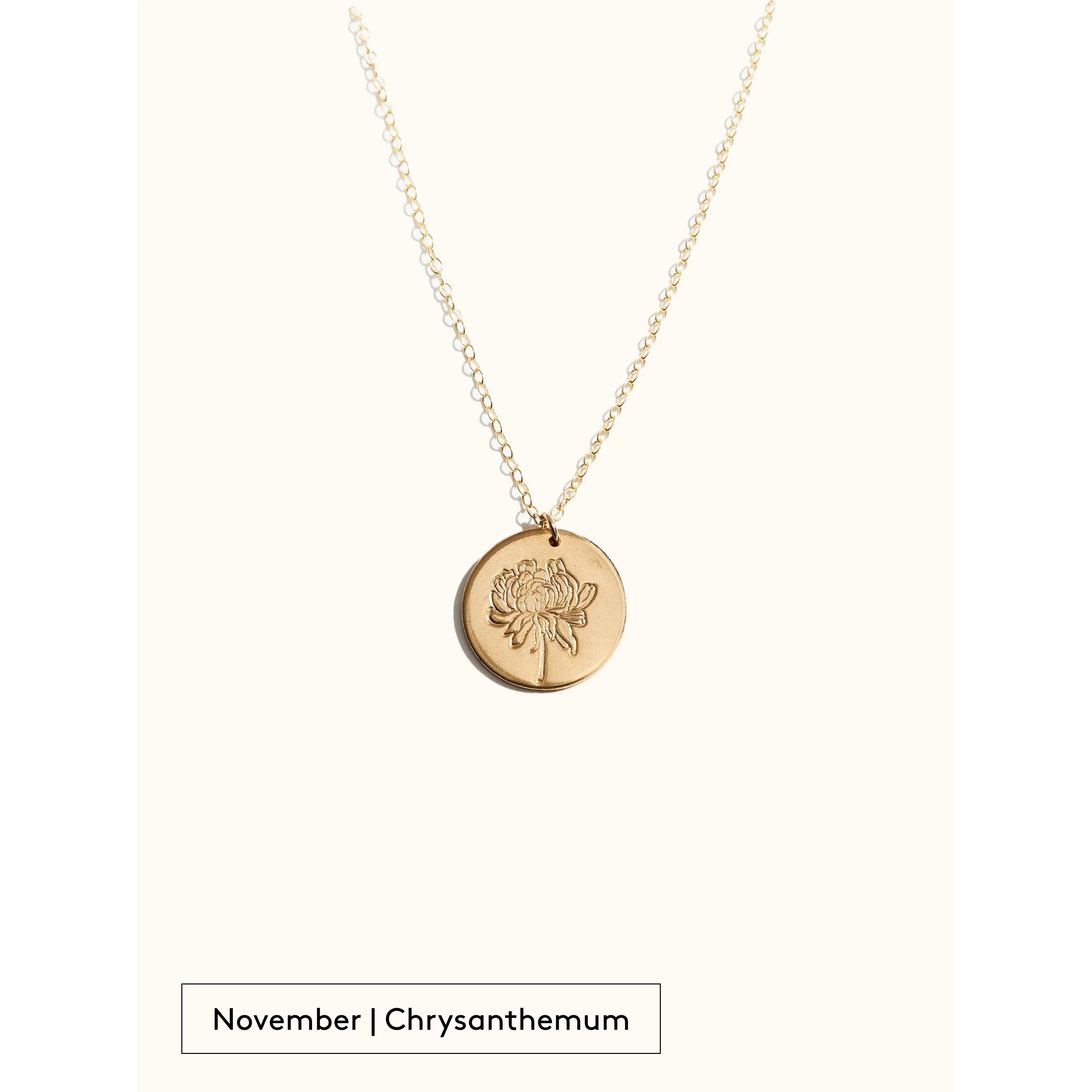 Bloom Birth Month Necklace- Assorted Months