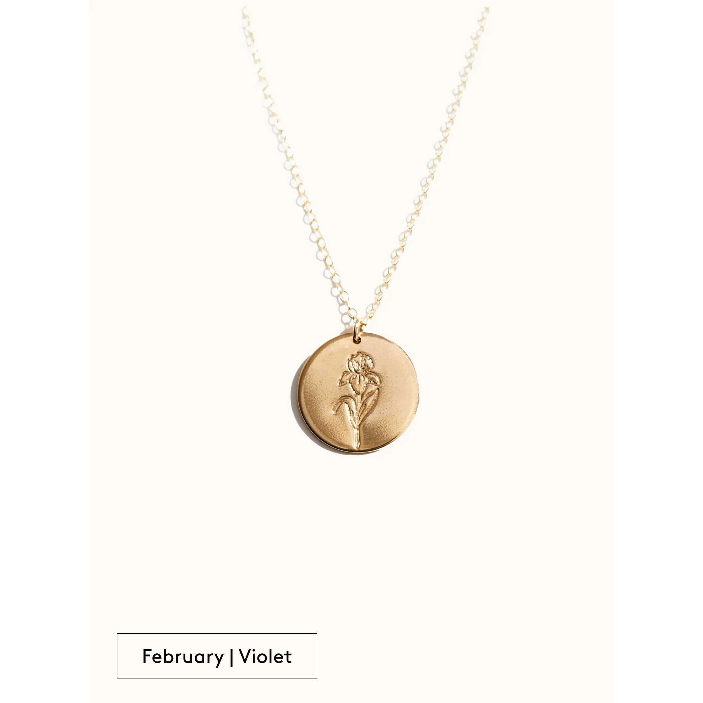 Bloom Birth Month Necklace- Assorted Months